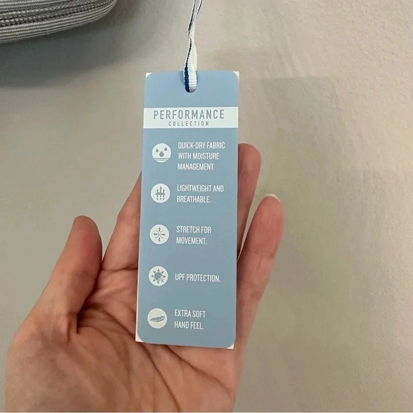 Southern Tide Nessa Skip Stripe Light Grey Performance Sports Bra Size XL NWT - Picture 6 of 9